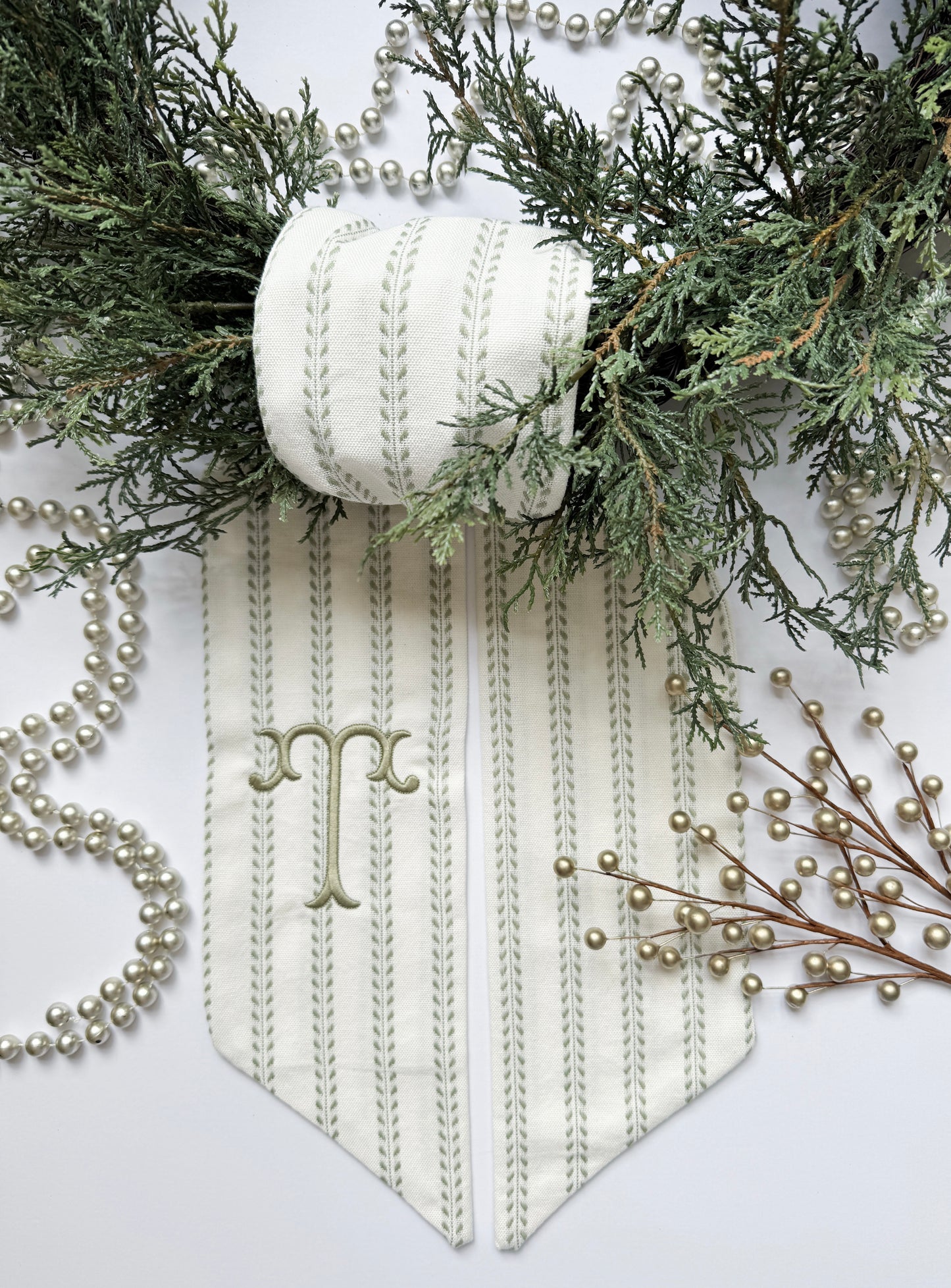 Verdant Wreath Sash