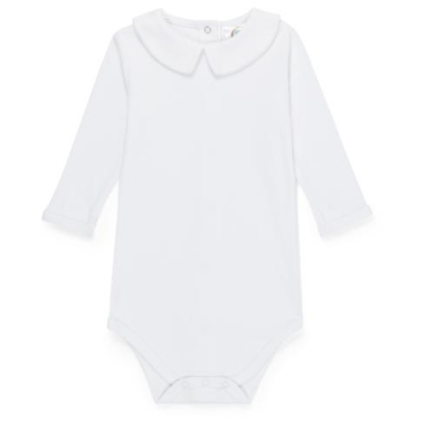 Boys Long Sleeve Peter Pan Collar Bodysuit