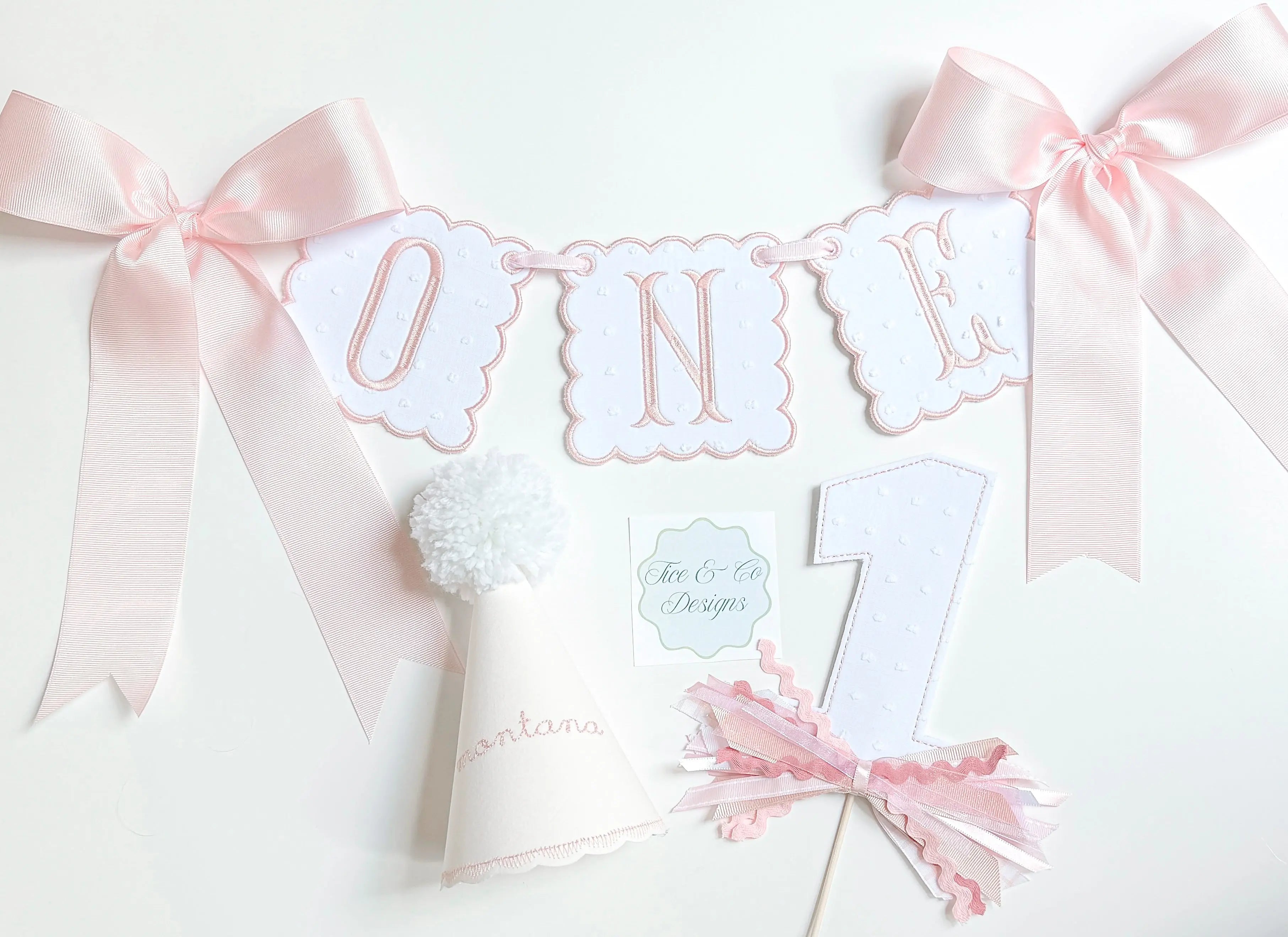 Pre-Order Custom Name Pink Swiss Dot Circus Bubble