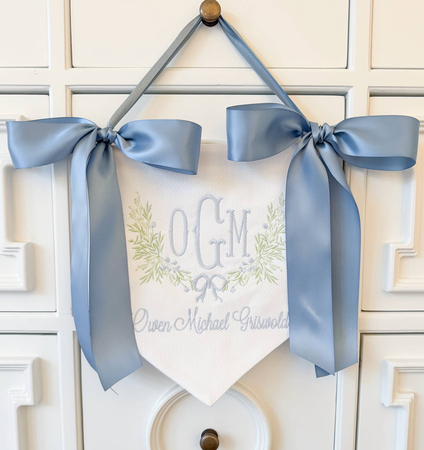 Boy's Vintage Bow Botanical Bespoke Banner