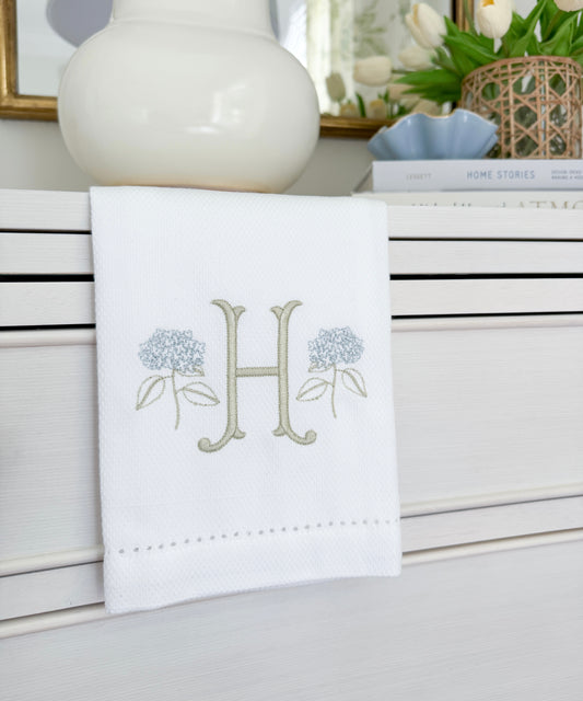 Cotton Pique Hemstitch Tea Towels