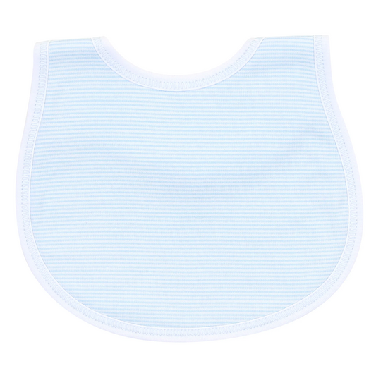 Magnolia Baby Blue Stripe Bib