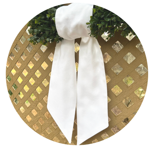 Cotton Pique Classic Wreath Sash