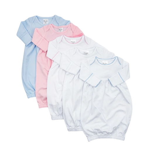 Picot Trim Infant Gown