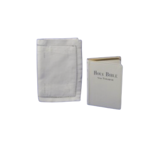 Heirloom Linen Bible Cover (Bible Included)